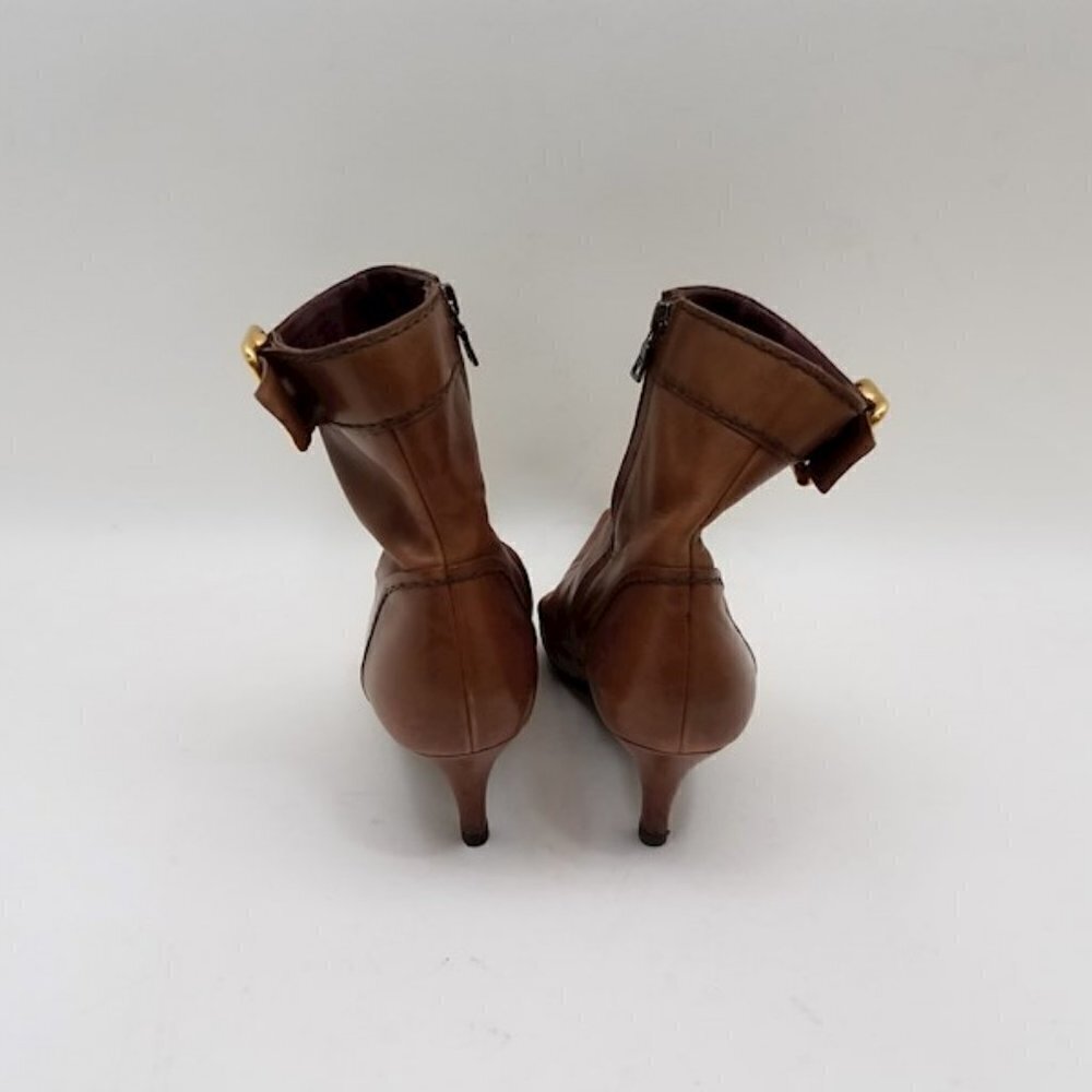 Prada Leather Ankle Boots with Buckle - Picture 3 of 16